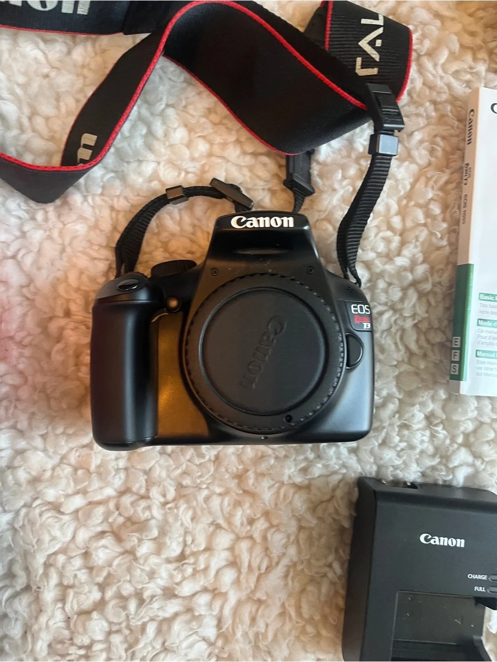 Canon EOS Rebel T3 Black DSLR Camera Bundle with Strap and Vivitar Lenses